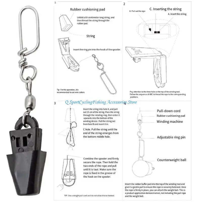 Downrigger Terminal Fishing Fishing Downrigger Clips Trolling Linker Equipment #3
