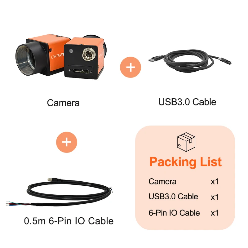 2.3MP 160fps IMX174 CMOS Global Shutter USB3.0 Industrial Camera For Vision Inspection System Contrastech