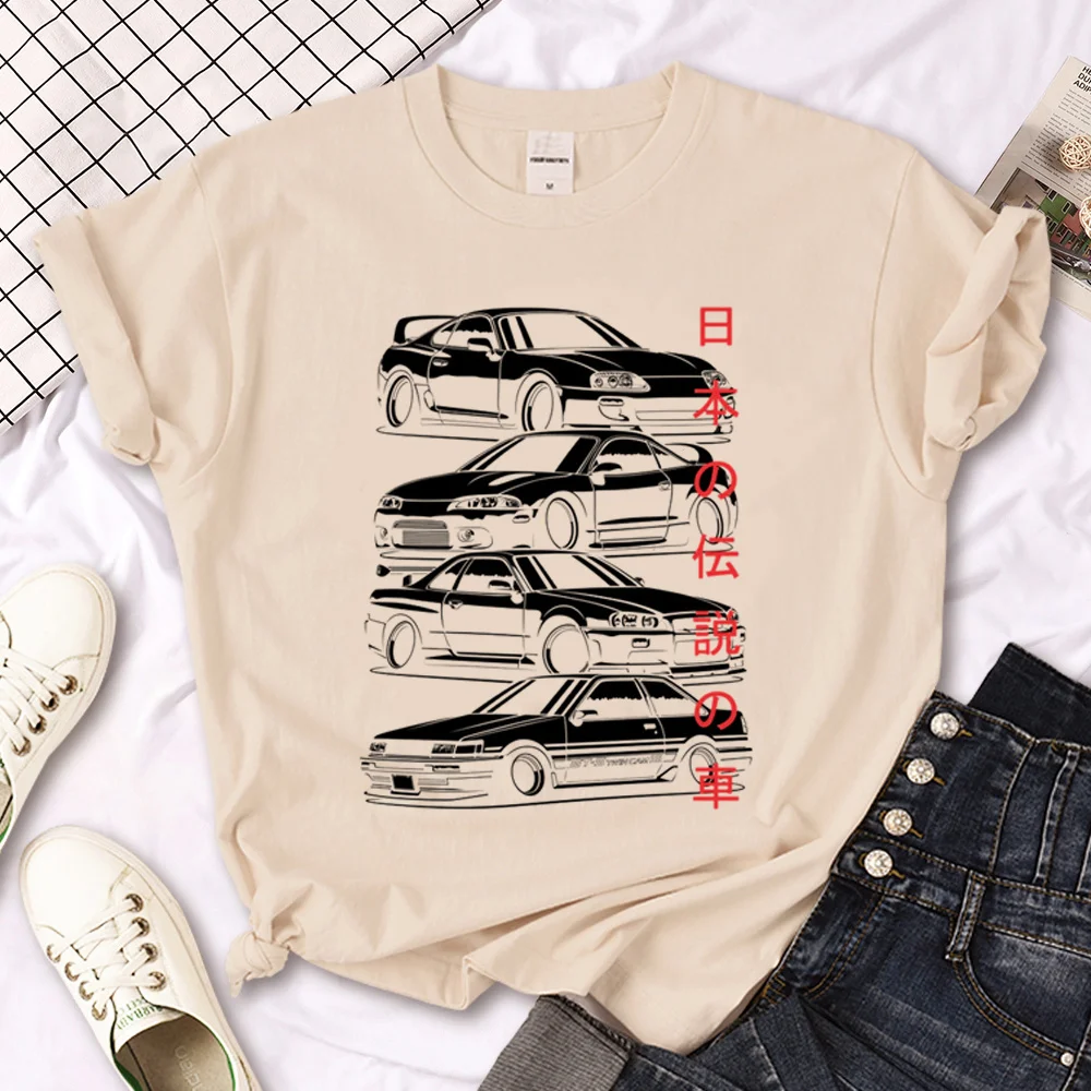 Jdm t shirt women summer graphic anime Tee female manga harajuku Japanese clothes