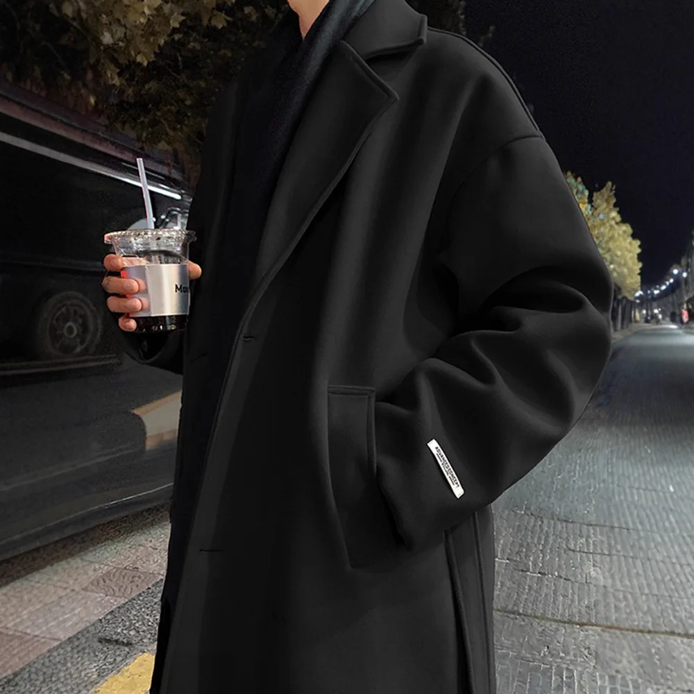 

Новое шерстяное пальто среднего и длинного цвета для мальчиков, осеннее красивое шерстяное пальто в британском стиле, высококачественный плащ до колена