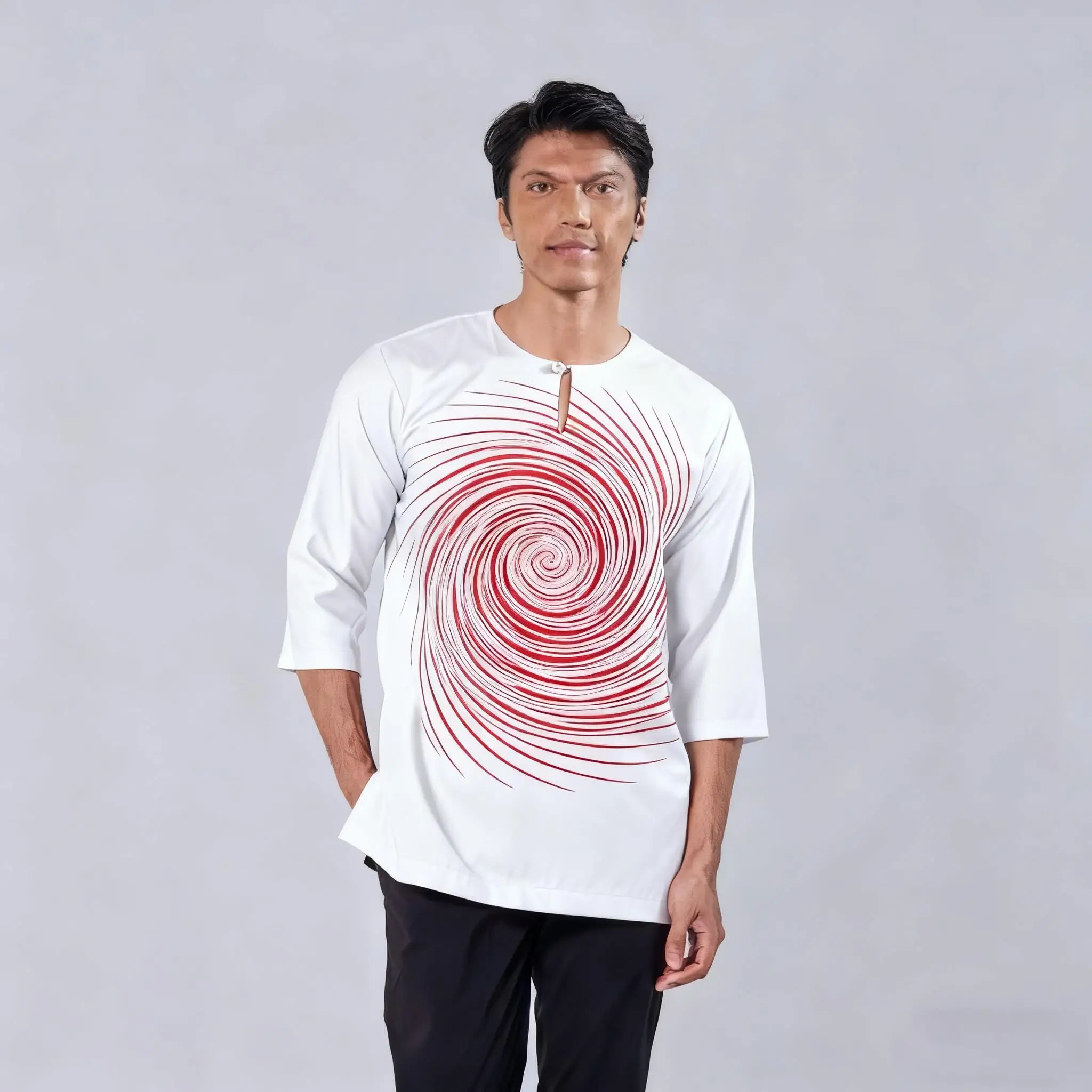 تي شيرت إسلامي بأكمام قصيرة عباية أمان جوبا باكستان مسلم المملكة العربية السعودية جلابة روبا أرابي دي هومبر قمصان أرابي #6