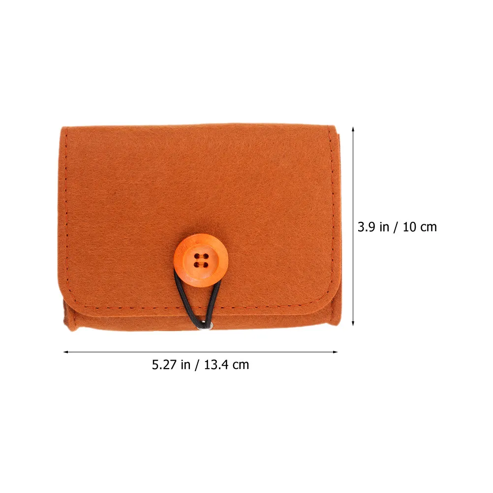 2Pcs Essential Oil Carrying Pouches Portable Storage Bag Felt and Chemical Fiber Versatile Organizer for Essential Oils