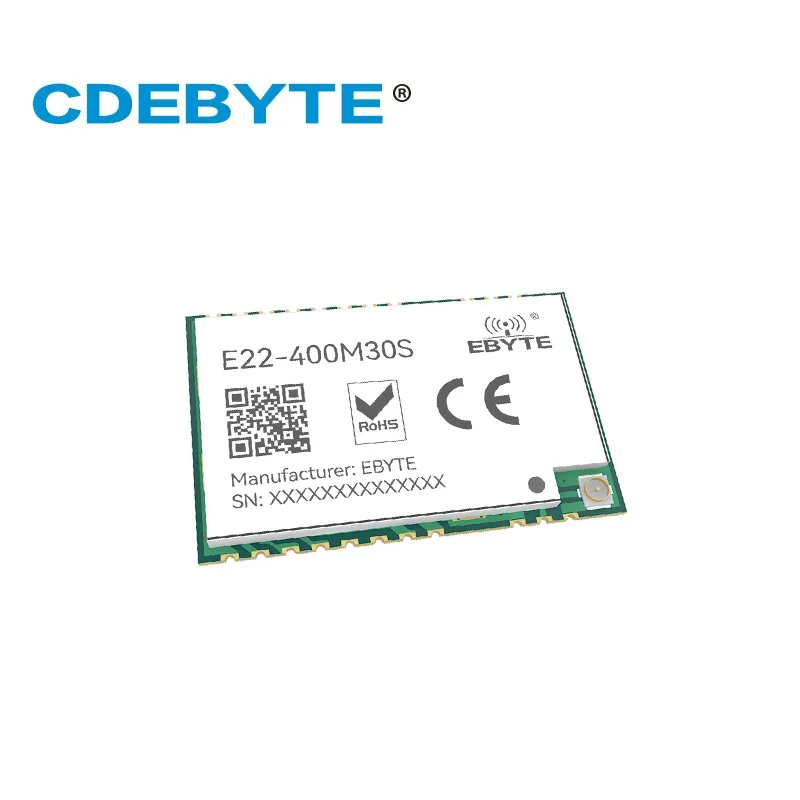 EBYTE E22-400M30S LoRa SX1268 433MHz RF Module TCXO SMD IPEX Stamp Hole 1W Long Range Wireless Data Transmitter and Receiver