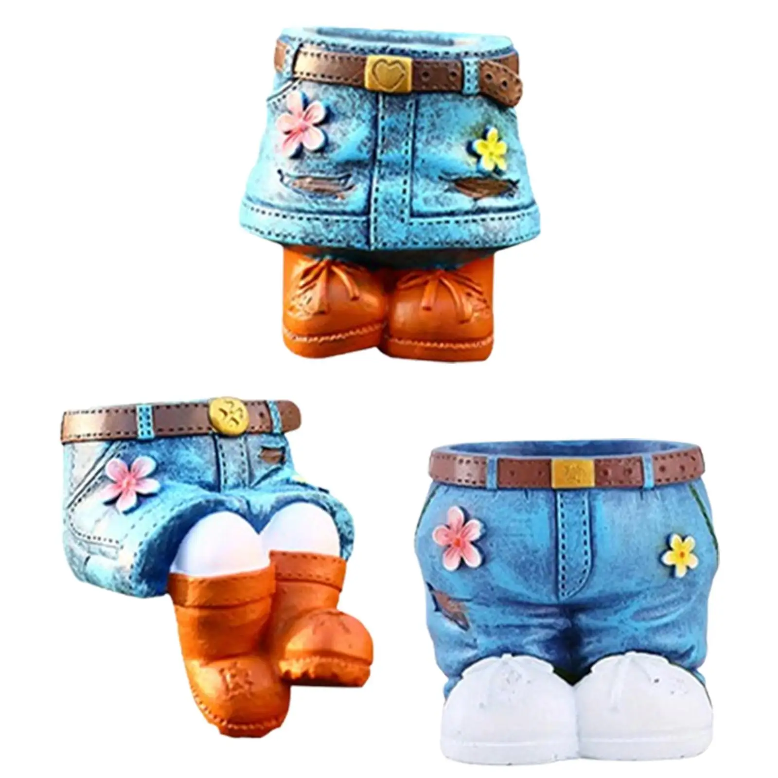 

Садовый цветочный горшок, устойчивый к атмосферным воздействиям, идеальный подарок, газон, двор, внешний декор, мультяшный орнамент, художественное украшение, горшок для цветов, садовый декор