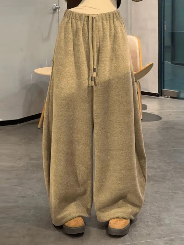 

Женские повседневные брюки с высокой талией, драпированные, свободного кроя, модные, прямые, удобные, с эффектом похудения