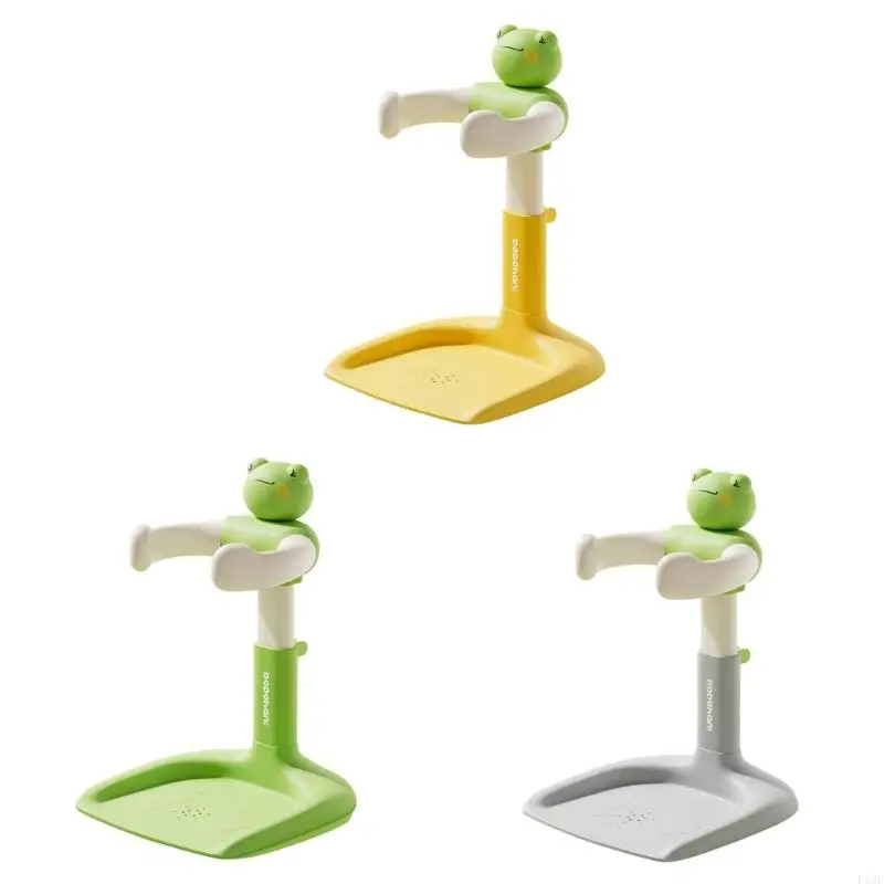 

F19F Portable Baby Bath Rack Adjustable Height Shower Stand Foldable Design Anti Slip