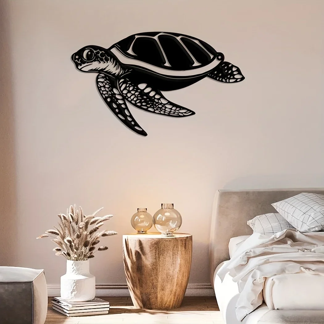 Metal Sea Turtle Wall Art, Sea Turtle Wall Decor, Turtle Metal Decoration Beach House Decor, Front Door Decor Gift Fathers Day