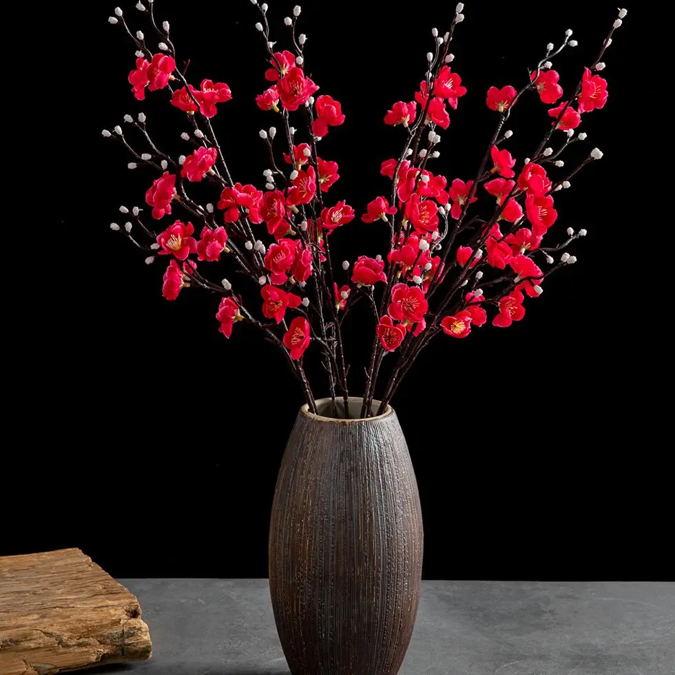 Künstliche Blumen, Seide, Pflaumenblüte, Pfirsichzweig, Neujahr, Weihnachten, Zuhause, Vase, Tisch, Outdoor, Garten, Hochzeit, Party, Dekoration, DIY-Geschenke – Detail 2