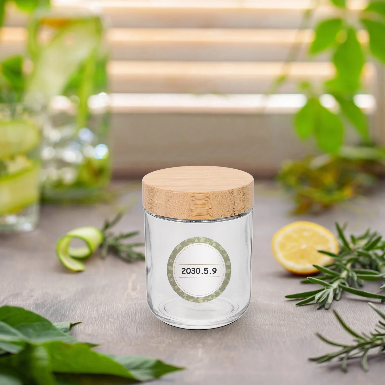 

Blank Label Stickers Clear Reusable Waterproof Kitchen Office Jar Labels Strong Adhesion Writable Surface for Food