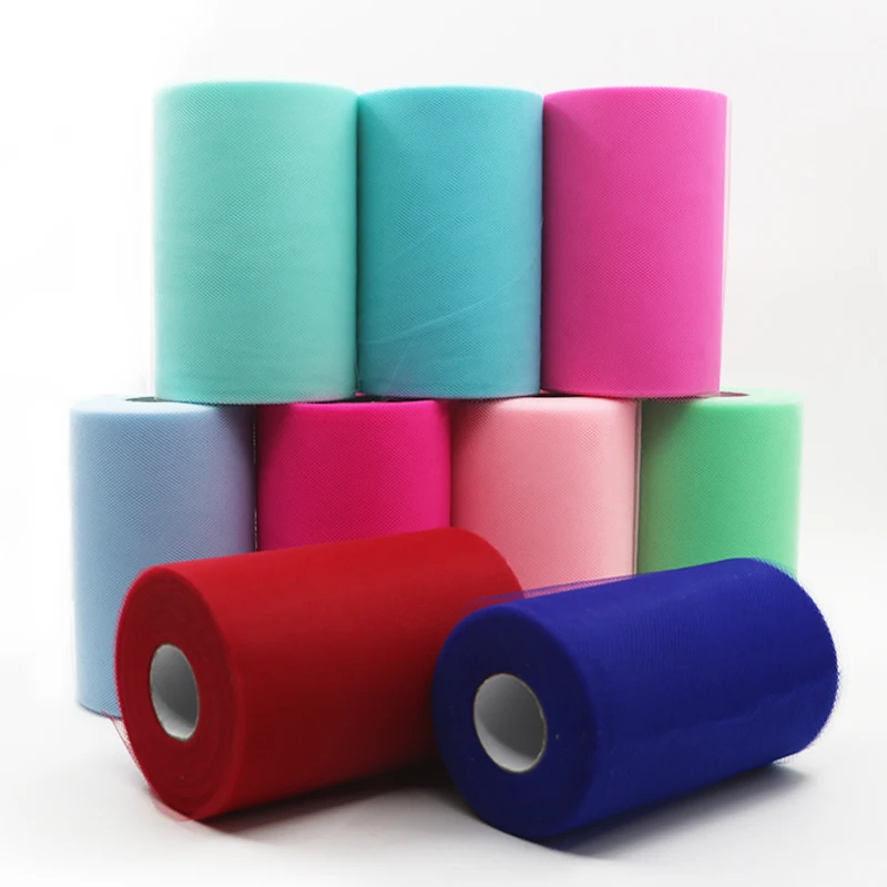 Party Supplies 100yards Tulle Roll  Wedding Decoration Fabric Spool Tulle Tutu Dress Diy Baby Shower Birthday Children Boy Girl