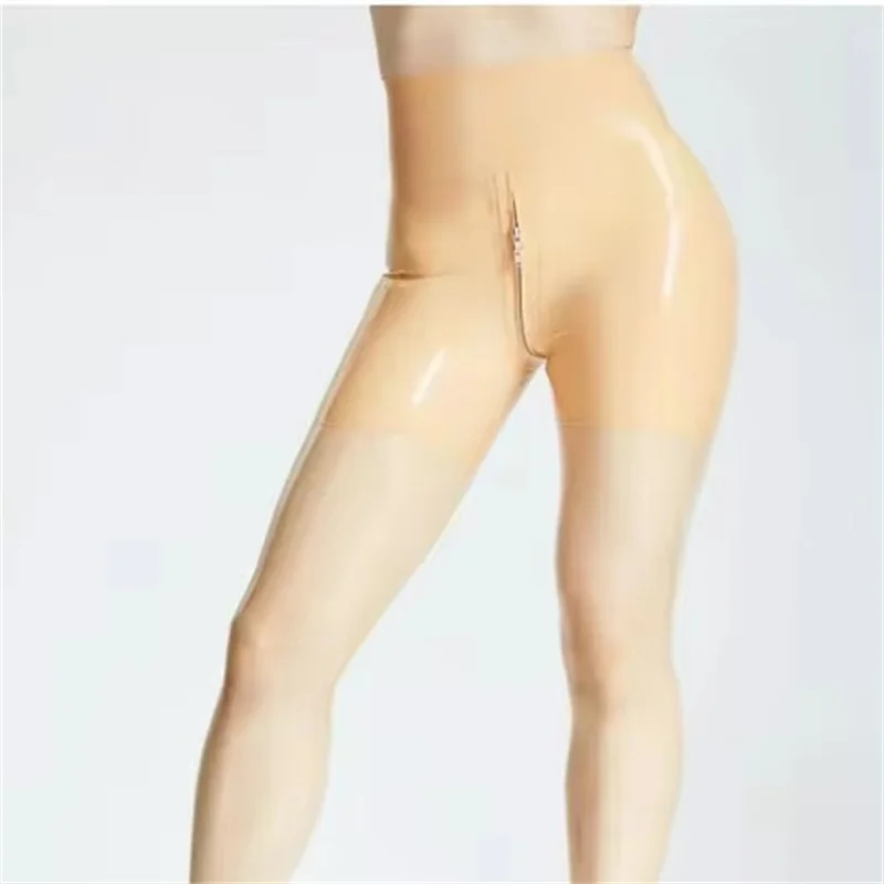 

Latex Panties with Crotch Zip Sexy Fetish Panties Shorts Underwear Club Wear for Women