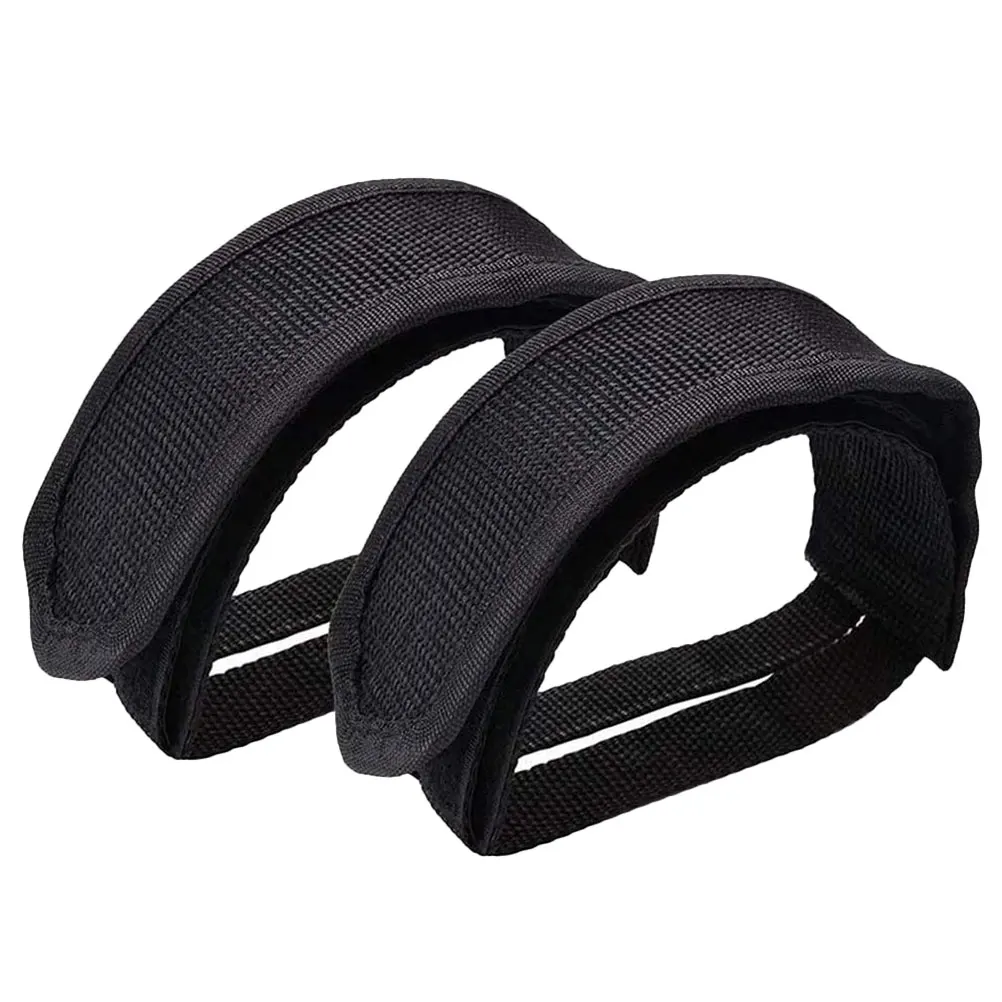 

2pcs Bike Pedal Straps Black Adjustable Buckles Light Weight Small Size Storage Carry Exercise Home Gym Class