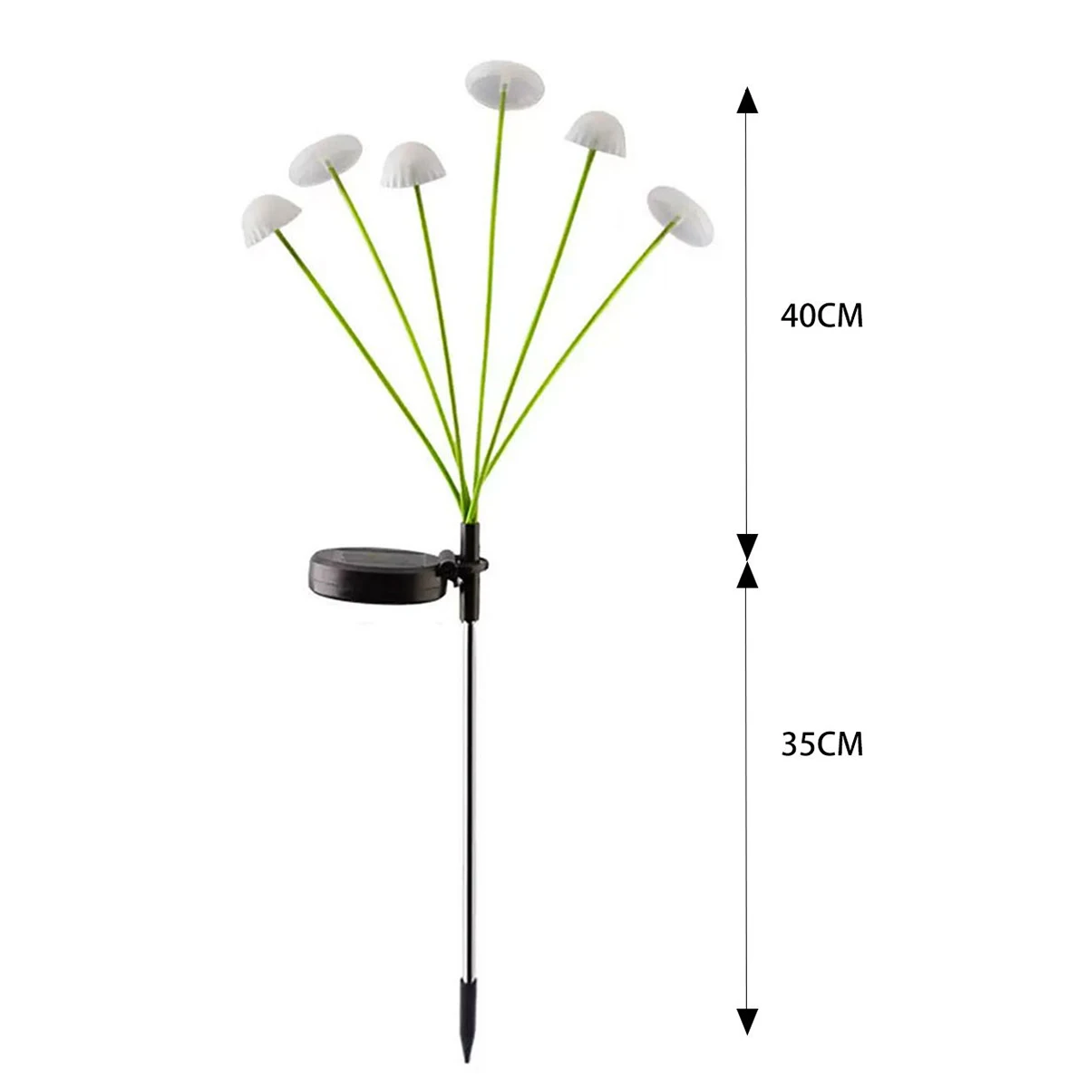 Solar Powered LED Jellyfish Mushroom Garden Lights Dual Modes Waterproof For Outdoor Lawn Ground Pathway Stake Light Lamp Decor