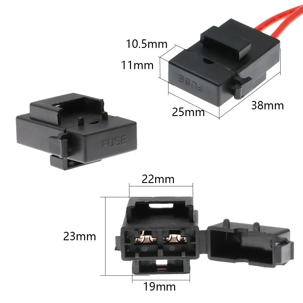 32V 15A Car Modification Electrical Appliances Large Size Standard Mini Micro2 Fuse Extension Cord ACC Fuse Box Car Fuse Holder