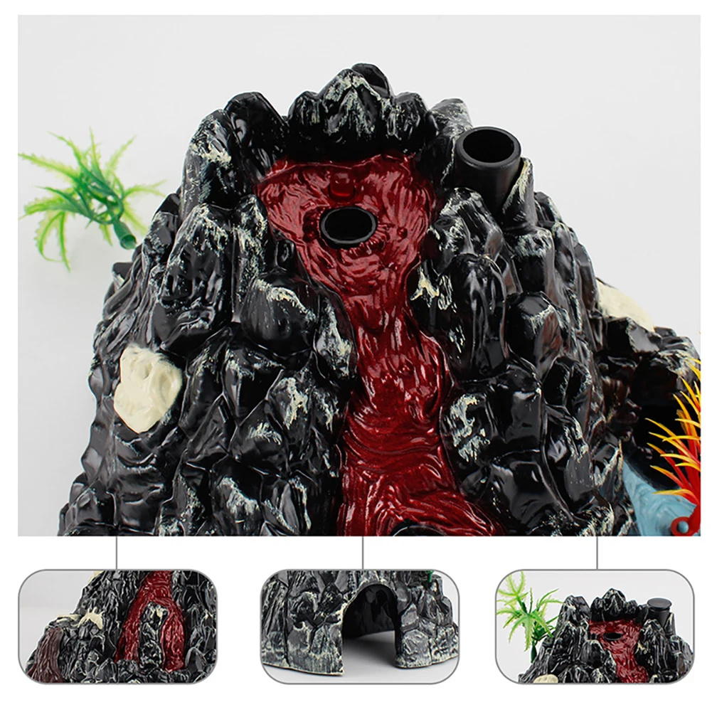 Battery Powered Erupting Volcano Model Mist-spouting Volcano Kit Simulated Jurassic World Ornaments for Boys Girls