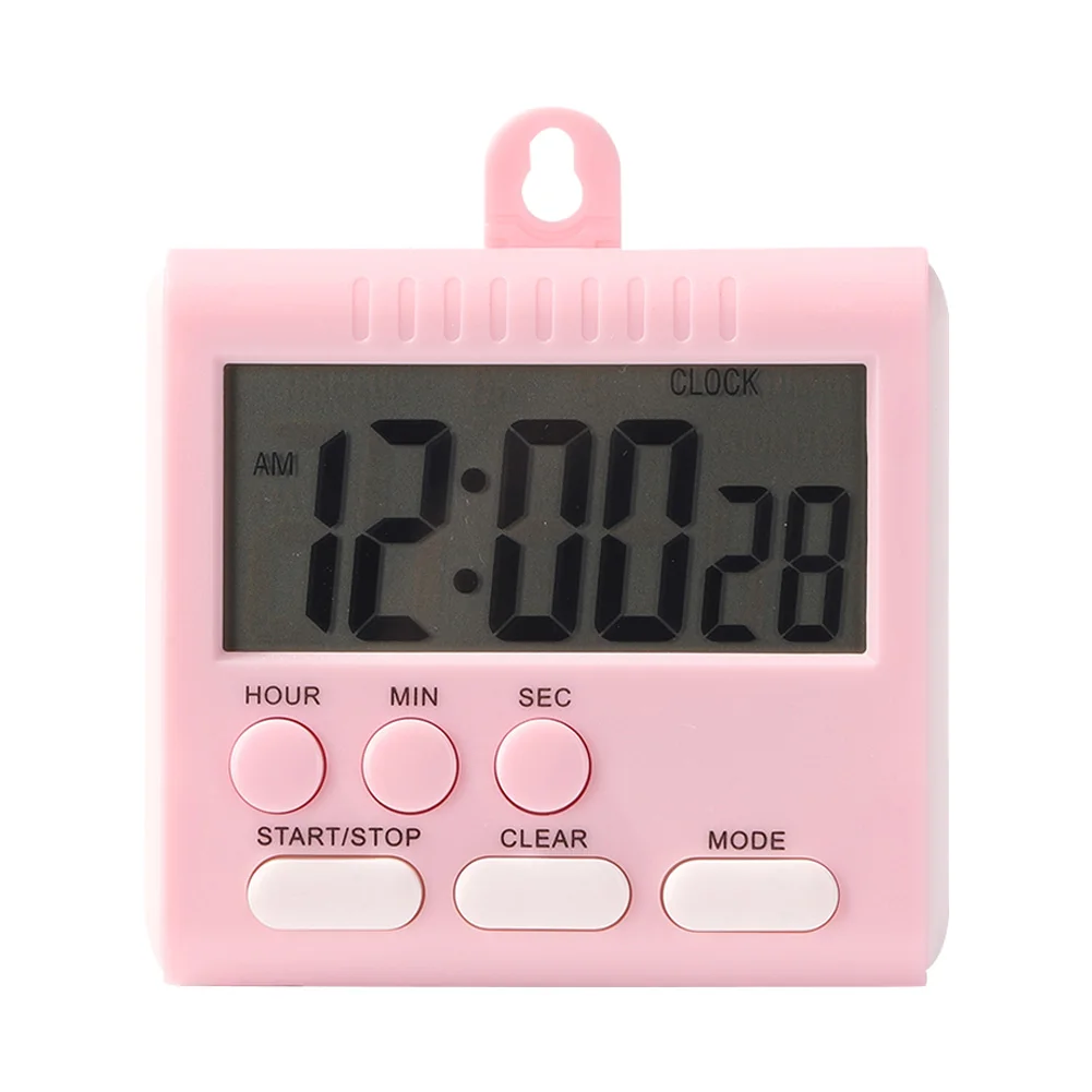 Practical Kitchen Timer with Digital Screen Display Stand Countdown Clocks Kitchen Cooking Reminder Stopwatch