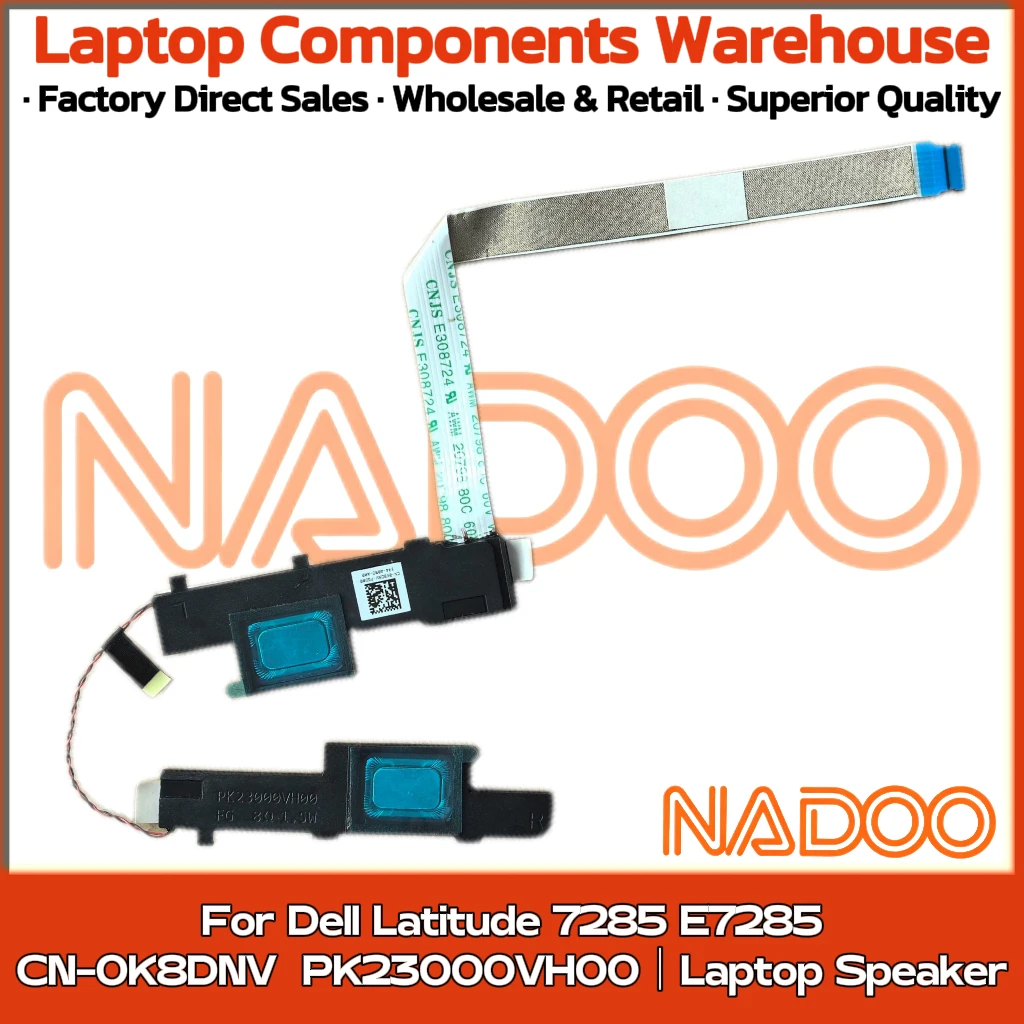 

New Original Laptop Notebook Audio Speaker For Dell Latitude 7285 E7285 built-in speaker horn audio CN-0K8DNV PK23000VH00