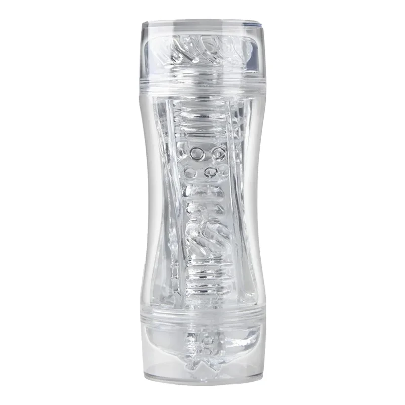 Male 3D Manual Masturbator Transparent Vagina Soft Pussy Sex Toys Realistic Adult Endurance Exercise Sex Toy Pocket Cup for Men - Image 4