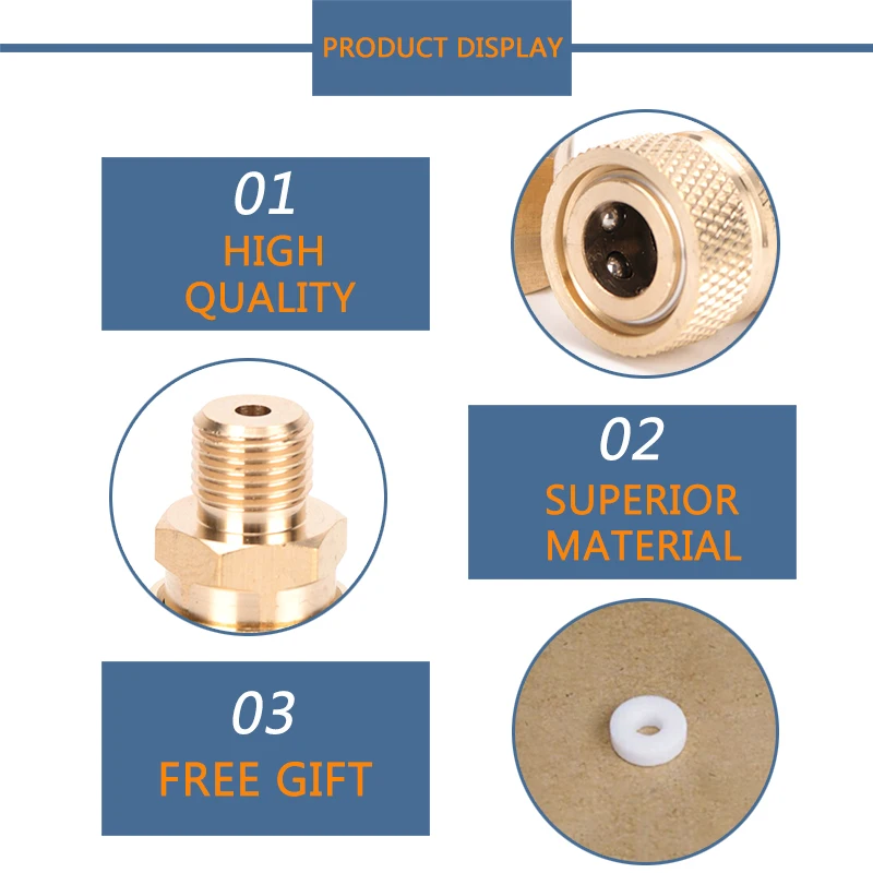 M10x1ชาย Quick Disconnect 8Mm เติม Coupler ซ็อกเก็ตทองแดงอุปกรณ์40mpa สไตล์ปกติ1ชิ้น/เซ็ต