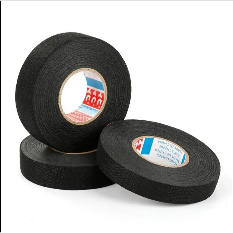 Heat-Resistant Denoise Adhesive Cloth Tape For Cable Car Harness Wiring, Multiple Width Options, Heat Resistant Electrical Tape