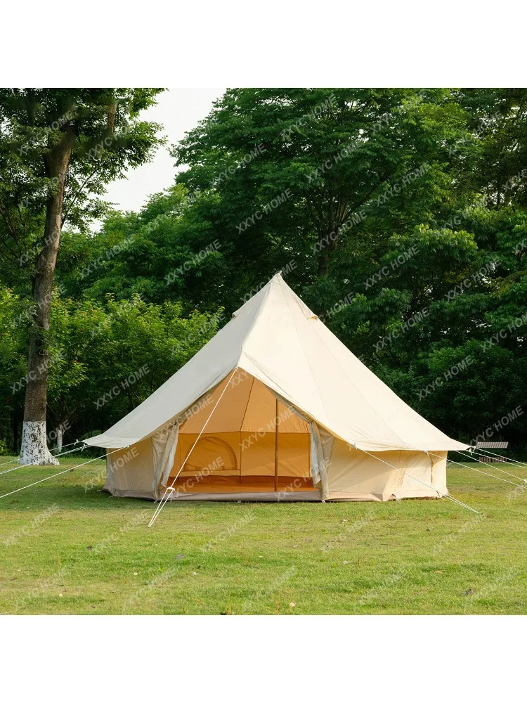 Homestay Hotel Yurts Tent Sun Protection Rainproof Pyramid Cotton Camping Outdoor Tent