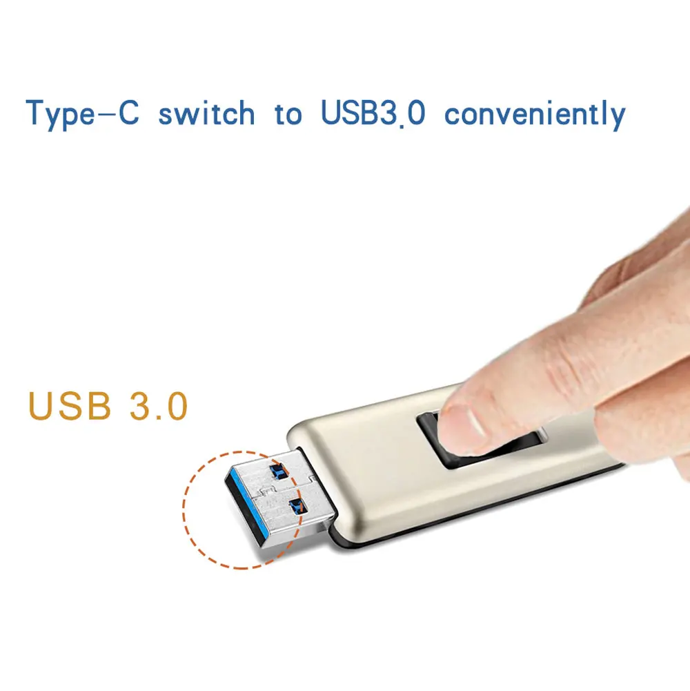 Unidad Flash USB OTG tipo C, Pendrive para teléfono inteligente/PC Android 128GB 64GB 32GB 16GB, Pendrive 3,0 para dispositivo tipo C