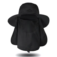 Fisherman's hat, male sun hat, summer outdoor quick drying sun hat, fishing breathable sun hat, female face mask hat - Image 3