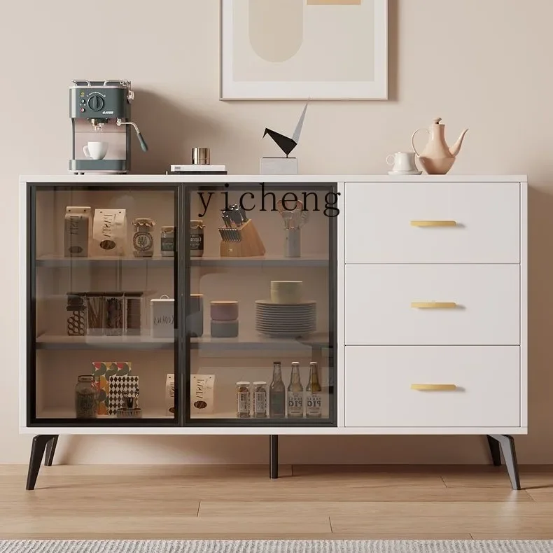 

XL Tea Cabinet Living Room Sideboard Cabinet Household Storage Cabinet Simple Modern Wall Locker