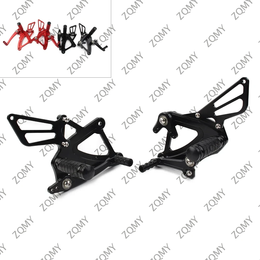 

CNC Motorcycle Rearsets Footpegs Rear Set Pedal Accessories For CBR500R 400R CB500F 400F 2013 2014 2015 Black/Red