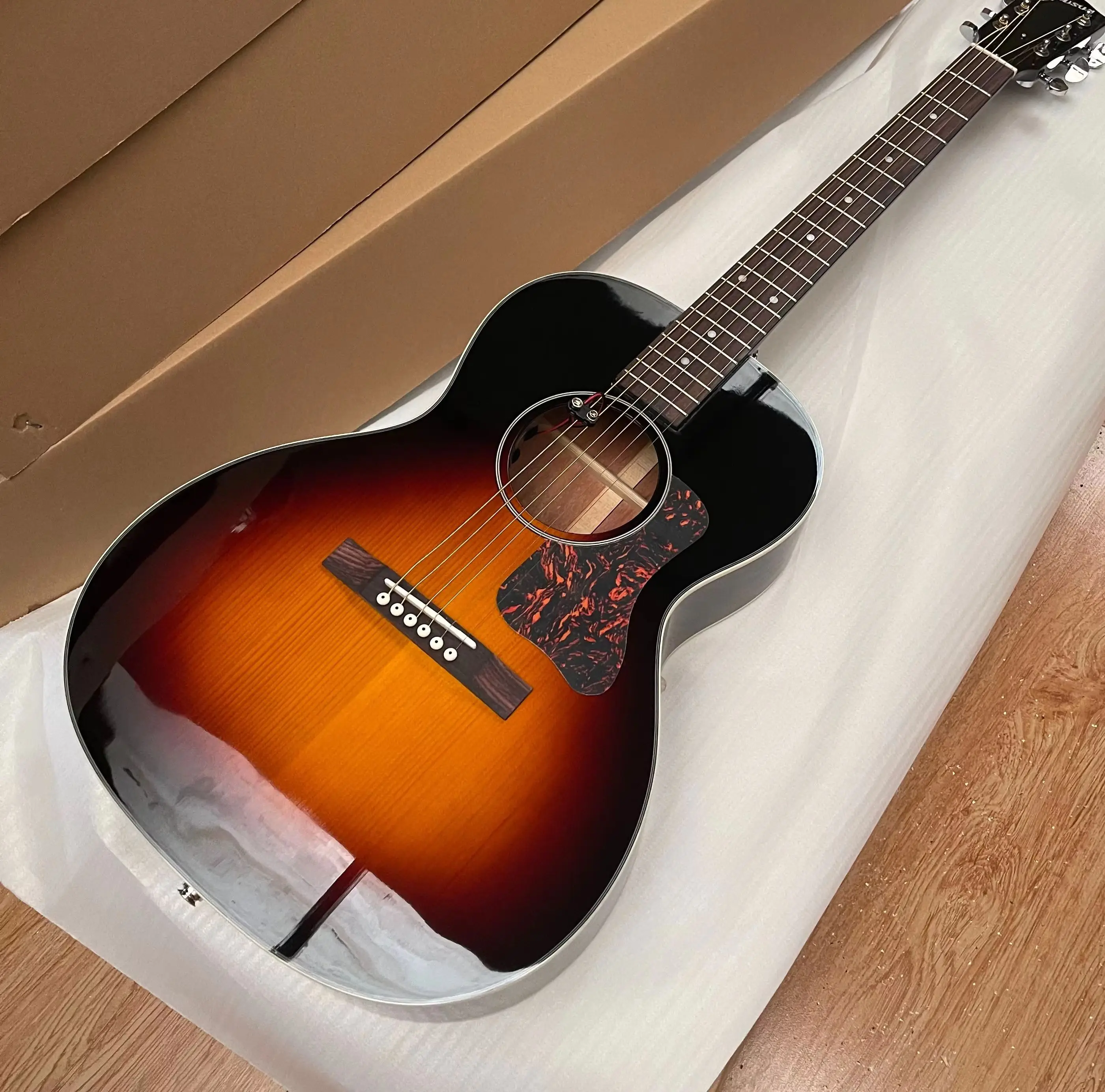 In Stock New L00 Model Acoustic Guitar Solid Wood In Sunburst 241119