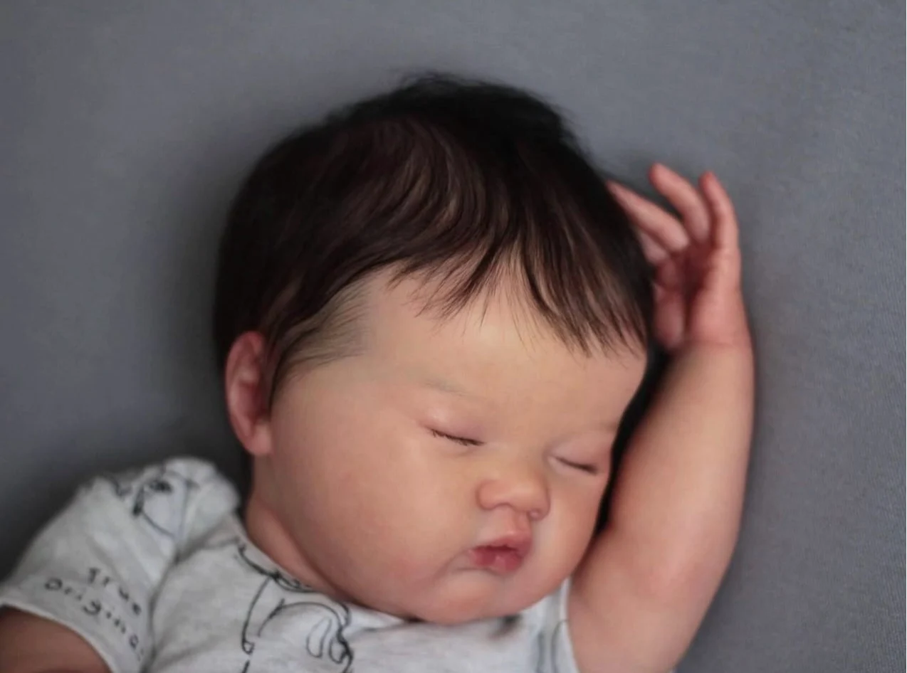 

Cokela 20inch/50cm Real baby doll Real Soft Touch Baby Realistic Silicone Reborn Baby Doll With With Hand-implanted artificial h