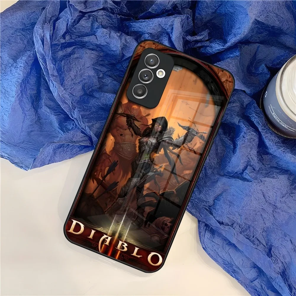 Custodia per telefono Diablo Hot Game per Samsung Galaxy S24 S23 S22 S21 S20 A24 A34 A54 A53 Note20 M54 Fe Ultra Plus Glass