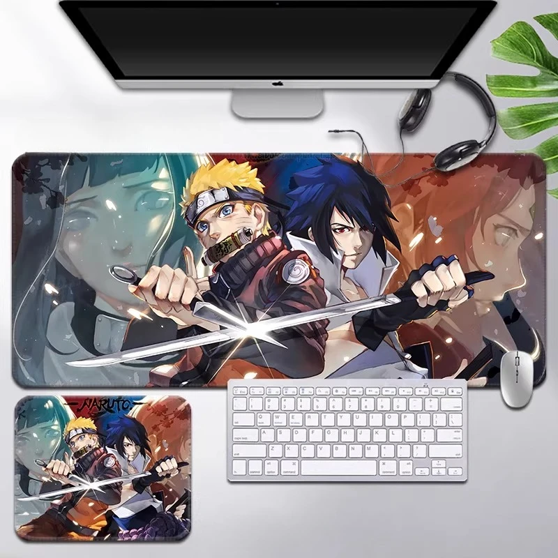 

Boys Cartoon Anime Hinata Leather Mouse Pad Naruto Ninja Oversized Gaming Keyboard Office Desk Pad Anime Office Small Mouse Pad