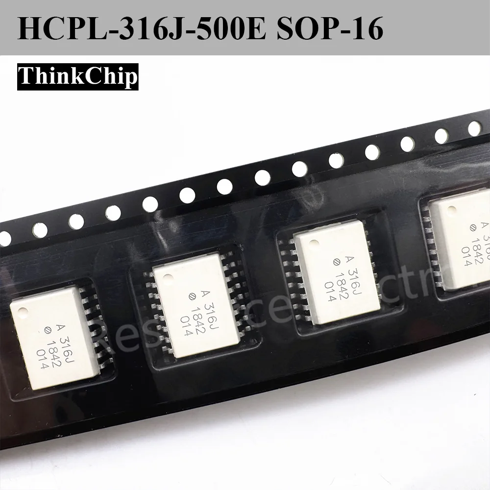 

(10pcs) HCPL-316J-500E (Making A316J) SOP-16 IGBT MOSFET Driver 2A 500ns Totem Pole