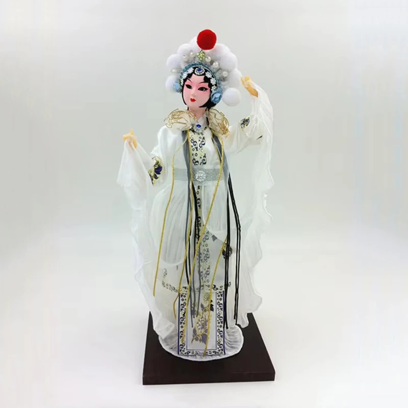 

Exquisite Broider Doll,Chinese Old style figurine China doll girl statue white snake - Baisuzhen
