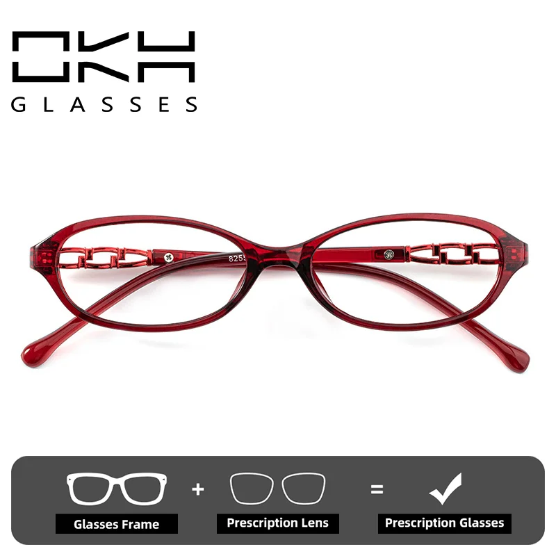 OKH Intellectual and Generous Ultra-light Texture TR Frame Myopia Glasses Frame for Women Prescription Eyeglasses Reading