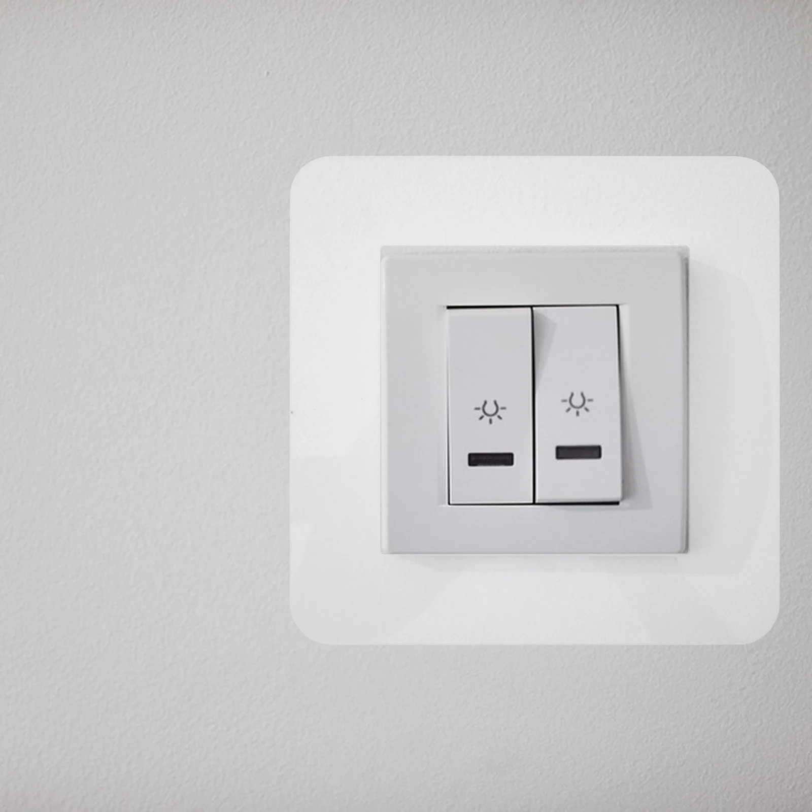 

5Pcs Switch Cover Sticker Clear Acrylic Protective Cover for Switches Sockets Outlet Covers Wall Plate Protection