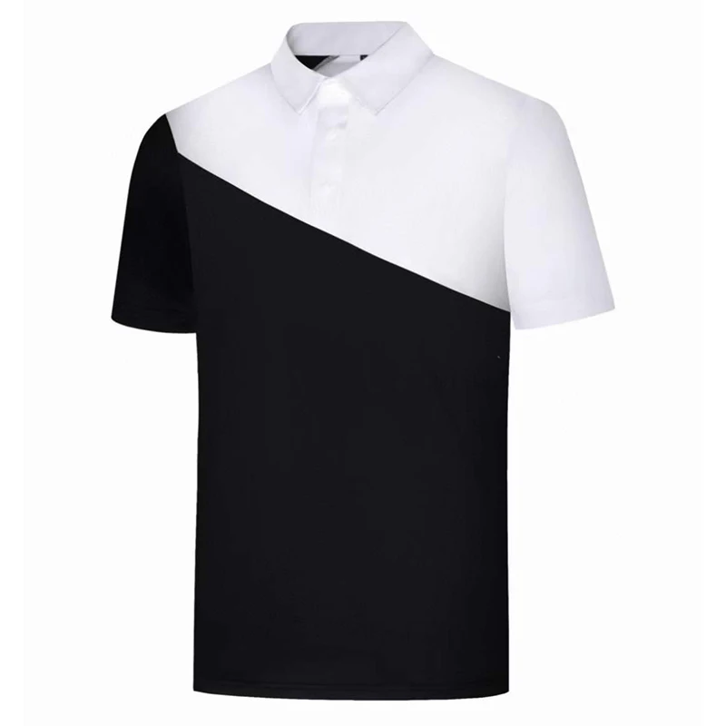 

Summer Golf Men's Breathable Polo Shirt Outdoor Quick Drying New Sports Shirt Comfortable Short sleeved T-shirt Color Block Top