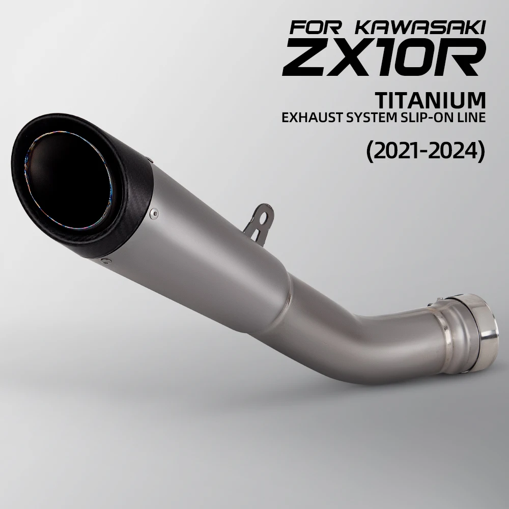 For KAWASAKI NINJA ZX10R ZX10RR 2021-2025 Motorcycle Exhaust Project S1-GP titanium Muffler