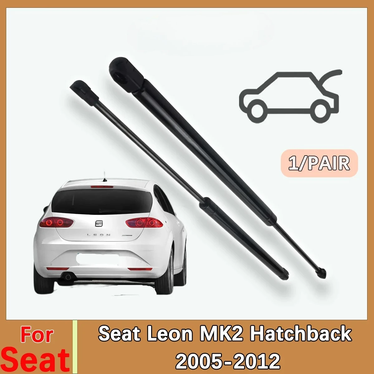 

Для Seat Leon MK2 Hatchback 2005-2012 газовые стойки багажника, пружинная планка OE 1P0827550 1P0827550A, задняя амортизационная стойка, прижимная штанга