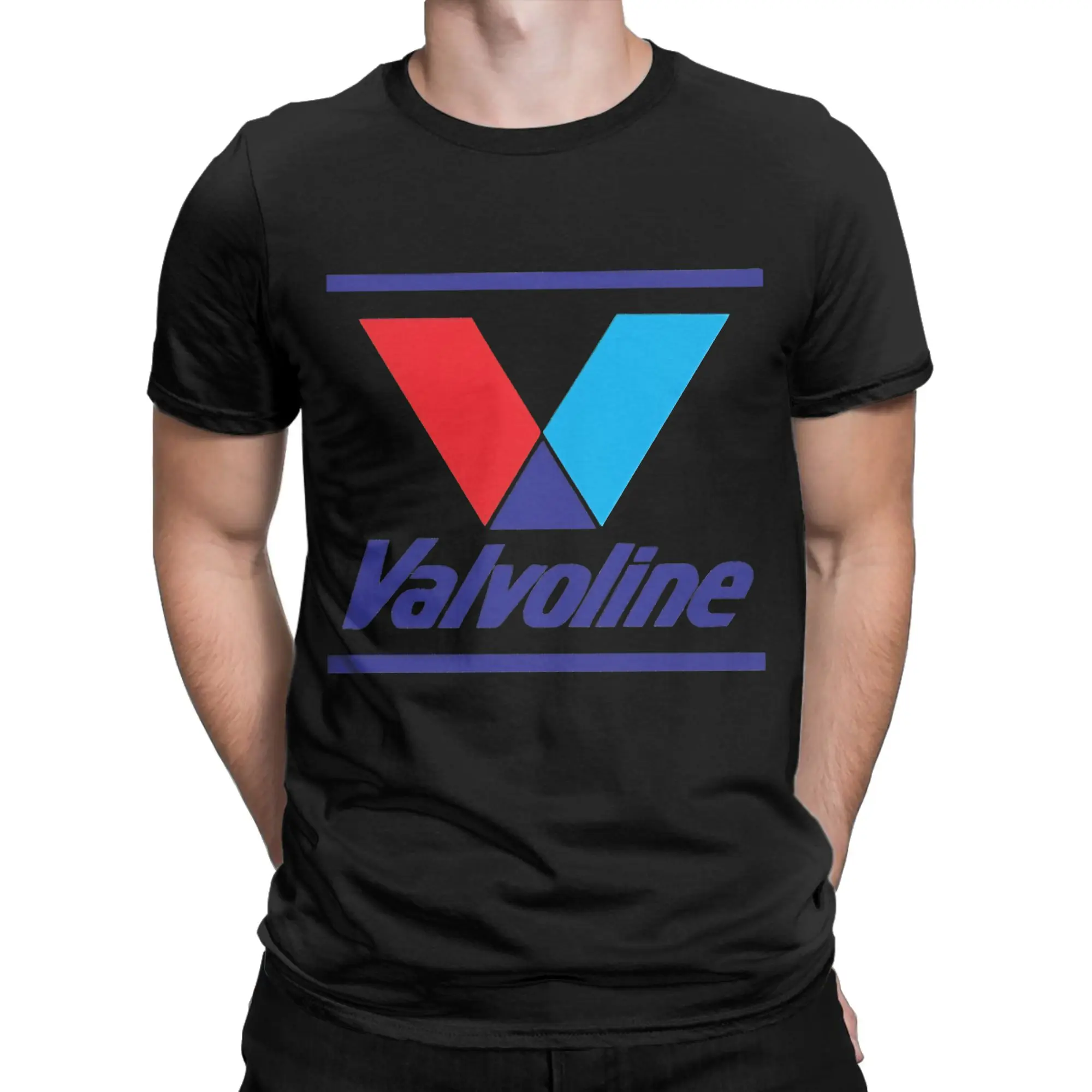 Camiseta gráfica de algodón 100% de Valvoline Merchandise, camisetas Valvoline para hombre