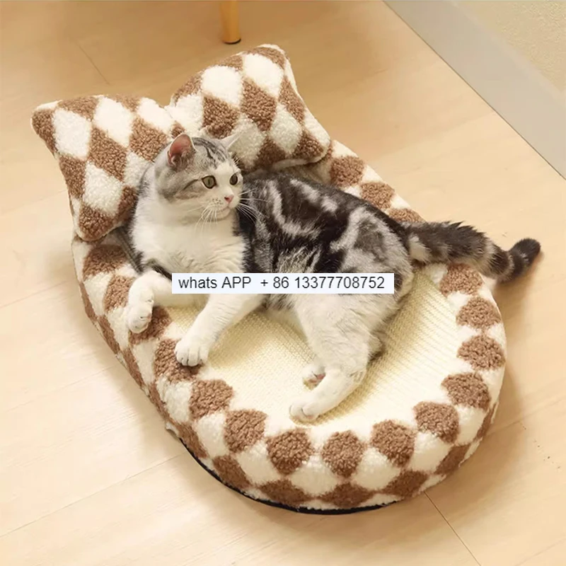 Sisal Hemp Cat Claw Board Nest Wear-resistant Claw Board Hemp Rope Cat   Scratch Cats Fun Relaxation Cat Furniture Bl50cs