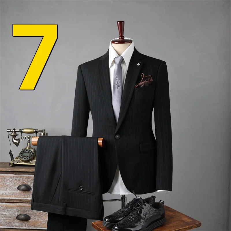 M8216-Costume de Mariage Formel de Style Coréen pour Homme