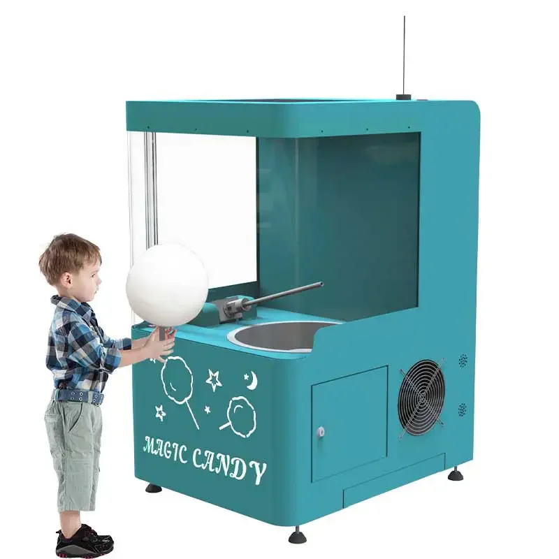 2023 Strawberry Flower Cotton Candy Floss Machine Maker Chocolate Commercial Magic Candy Marshmallow Sponge Making Machine