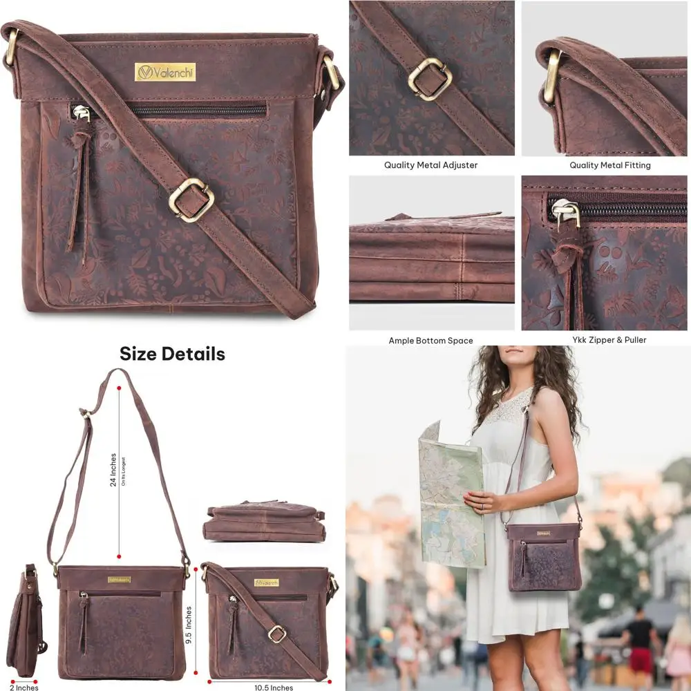 

Genuine Leather Women's Crossbody Bag with Adjustable Strap, Chic and Versatile Accessory