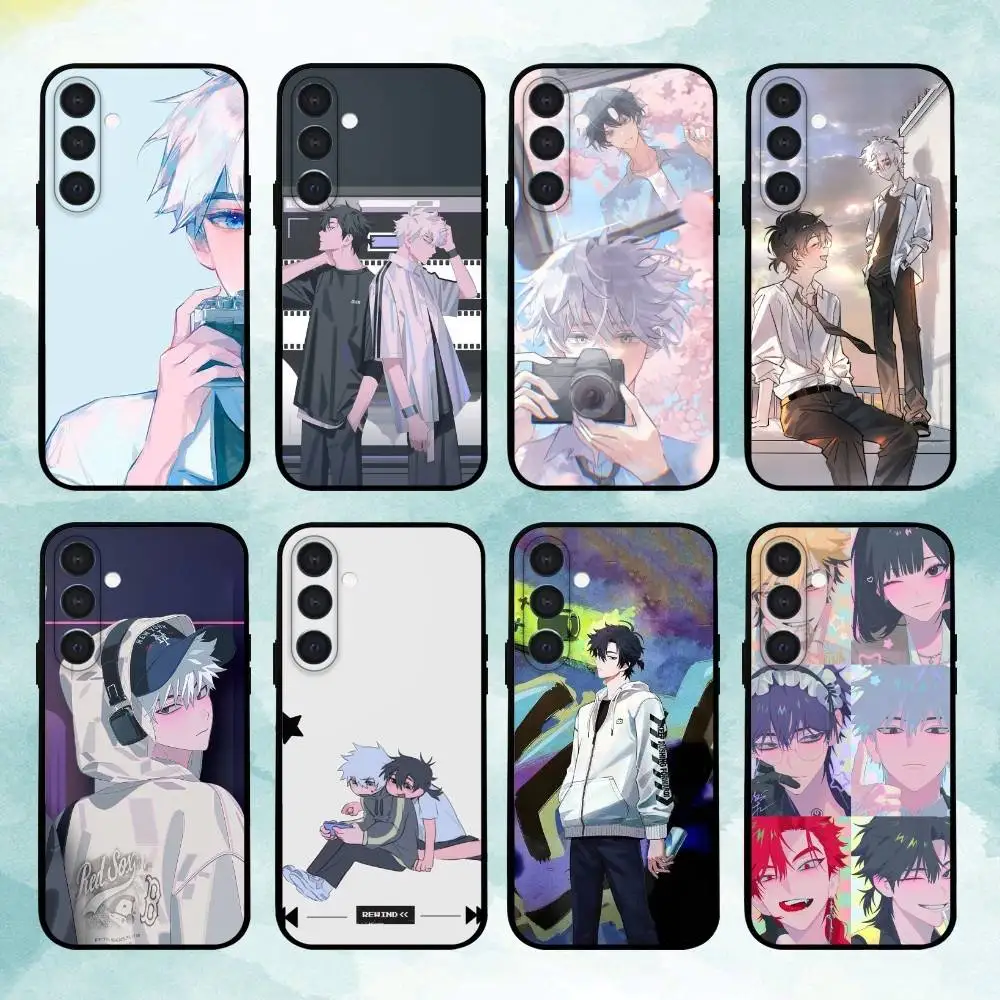 

L-Lu G-Guang L-Link C-Click Phone Case For Samsung Galaxy A73,72,71,A52,51,40,41,A22,A32,31,A13,12, Soft Black Shell