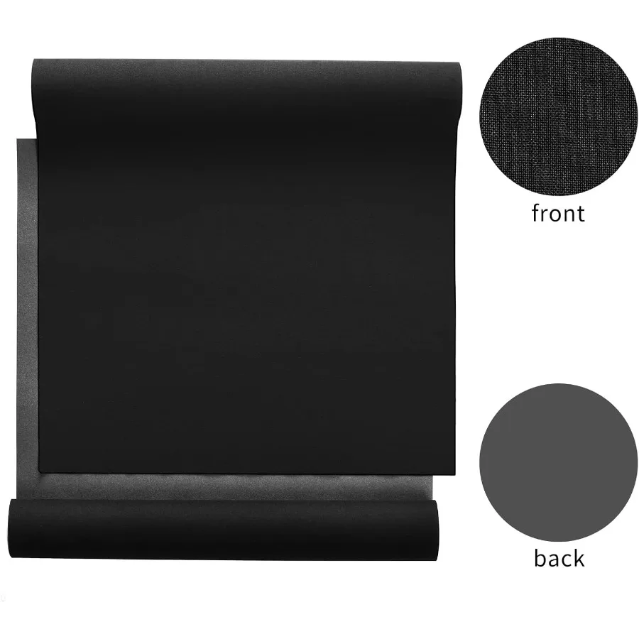 Wooqu Libro in tessuto Superficie in tessuto e supporto in carta Facile da usare Robusto 17x29 per rilegatura di libri Nero