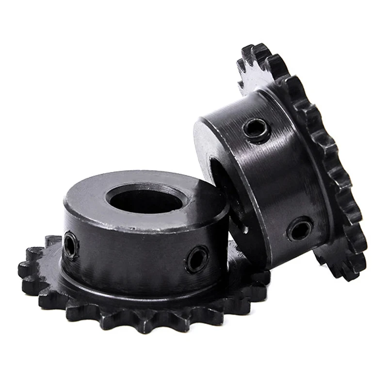 1PC 10T 04C #25 Sprockets For Roller Chain Bore 5 6 8 10mm 10 Tooth 45# Steel Gear For Milling Machine Drilling Machine