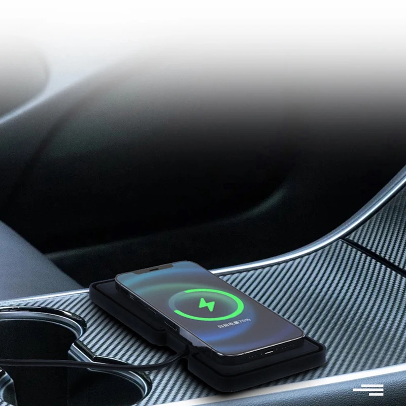 15W Car Wireless Charger Mat Car Wireless Phone Chargers Silicone Non-Slip Pad For Iphone 14 13 12 Pro Max