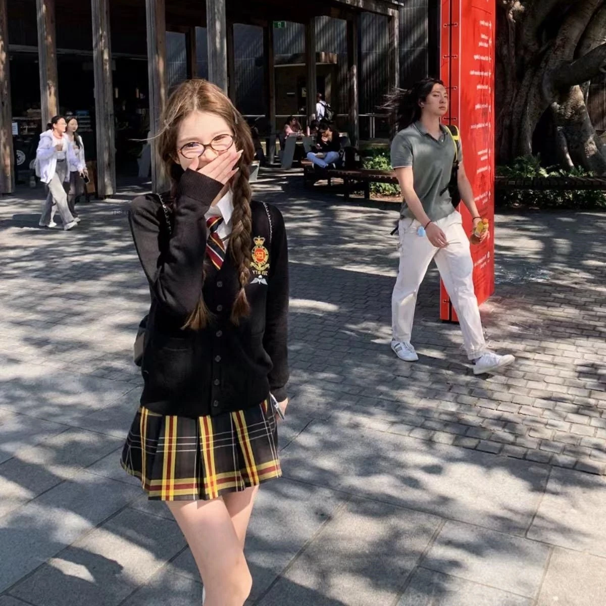 Japanese Korean Style College Style Jk Uniform Autumn Winter Suit School Dress School Pleated Skirt Improved Jk Uniform Set